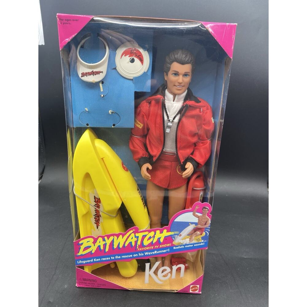 Barbie Baywatch Ken Doll Mattel #13200 with Wave Runner 1994